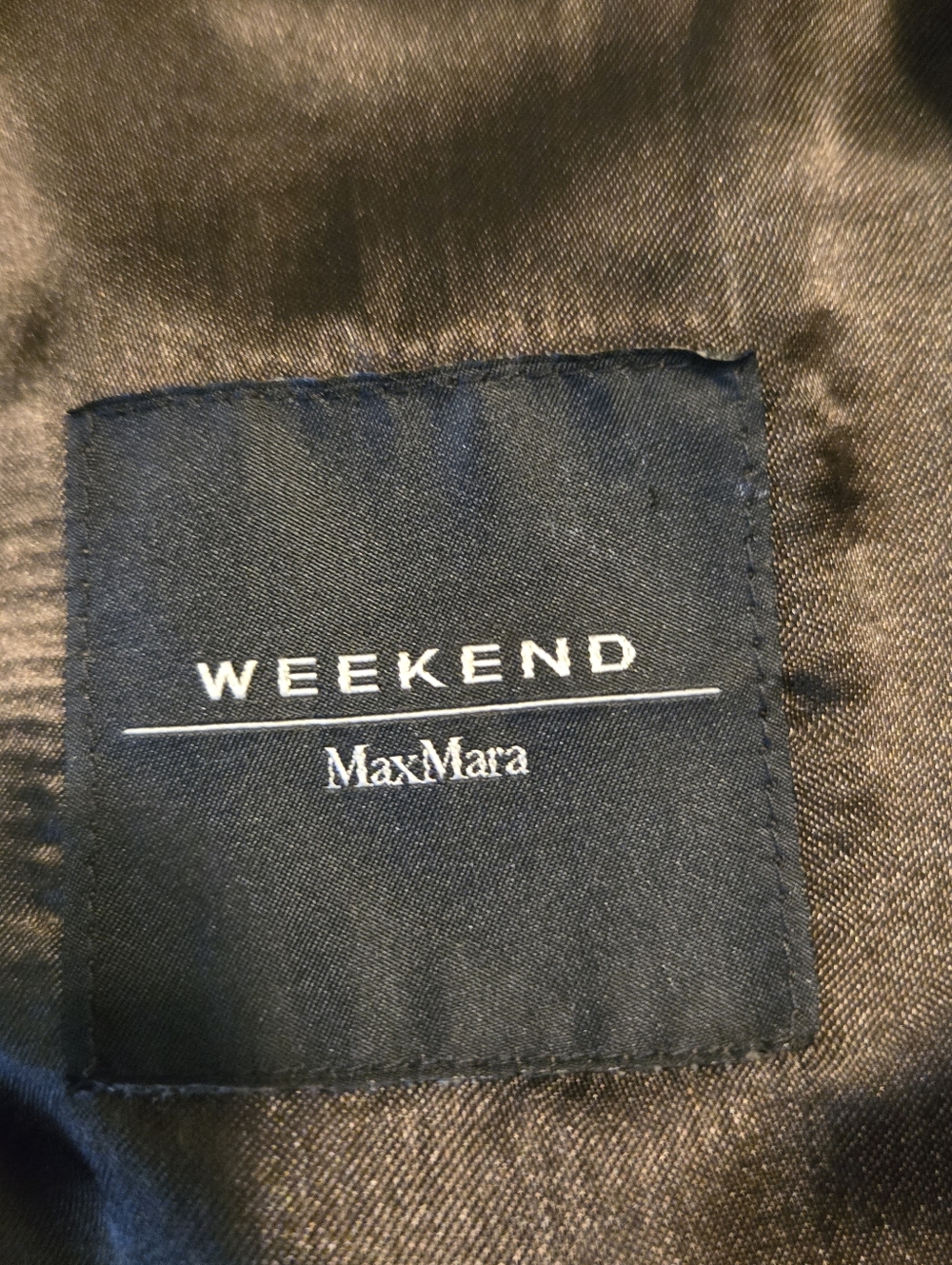 Weekend Max Mara Womens Brown Leather Lambskin Moto Jacket Size 10 - Picture 8 of 13